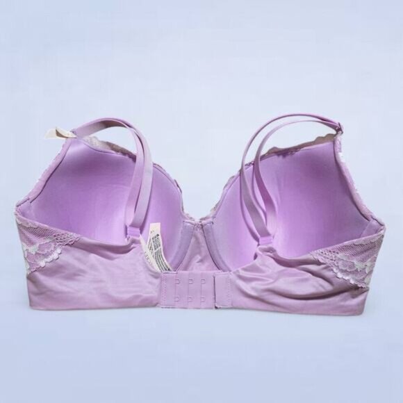 Victoria's Secret Body by Victoria Unlined Demi‎ Purple Lace Bra - 34DD - Picture 2 of 4